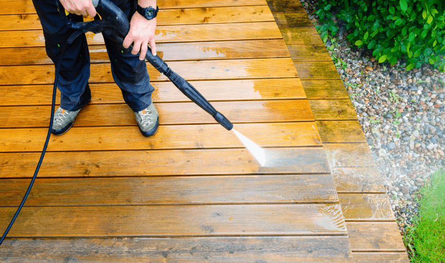 Deck Pressure Washing